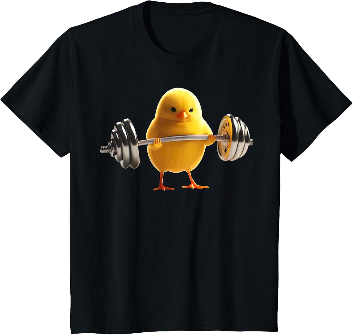 Weightlifting Chick Gym Bodybuilding Workout Fitness T-Shirt - Black