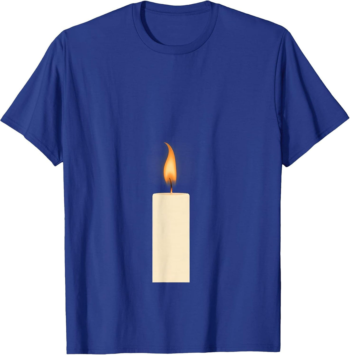 Single Candle Flame Suicide Prevention Awareness T-Shirt - Royal Blue