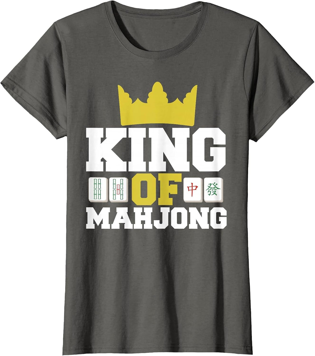 King of Mahjong T-Shirt - Asphalt Grey