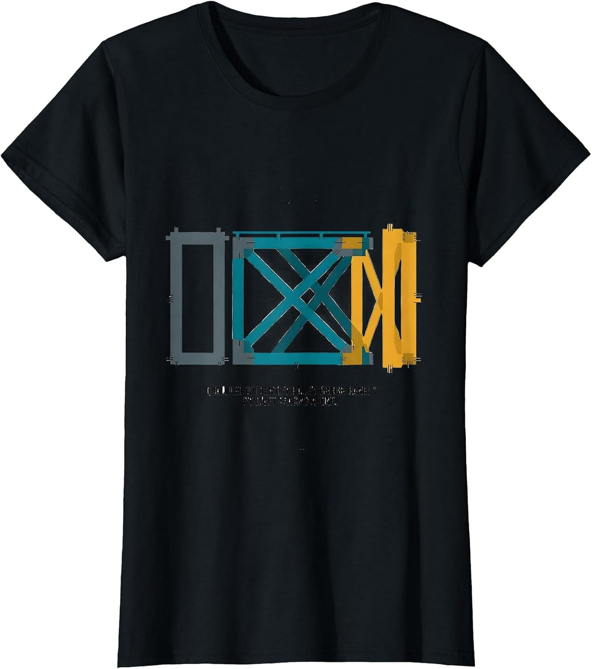 Qualified To Identify Bailey Bridge Panels By WWII History T-Shirt - Black