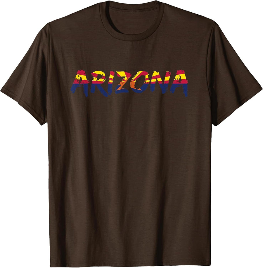 Arizona Arizona Flag T-Shirt - Brown