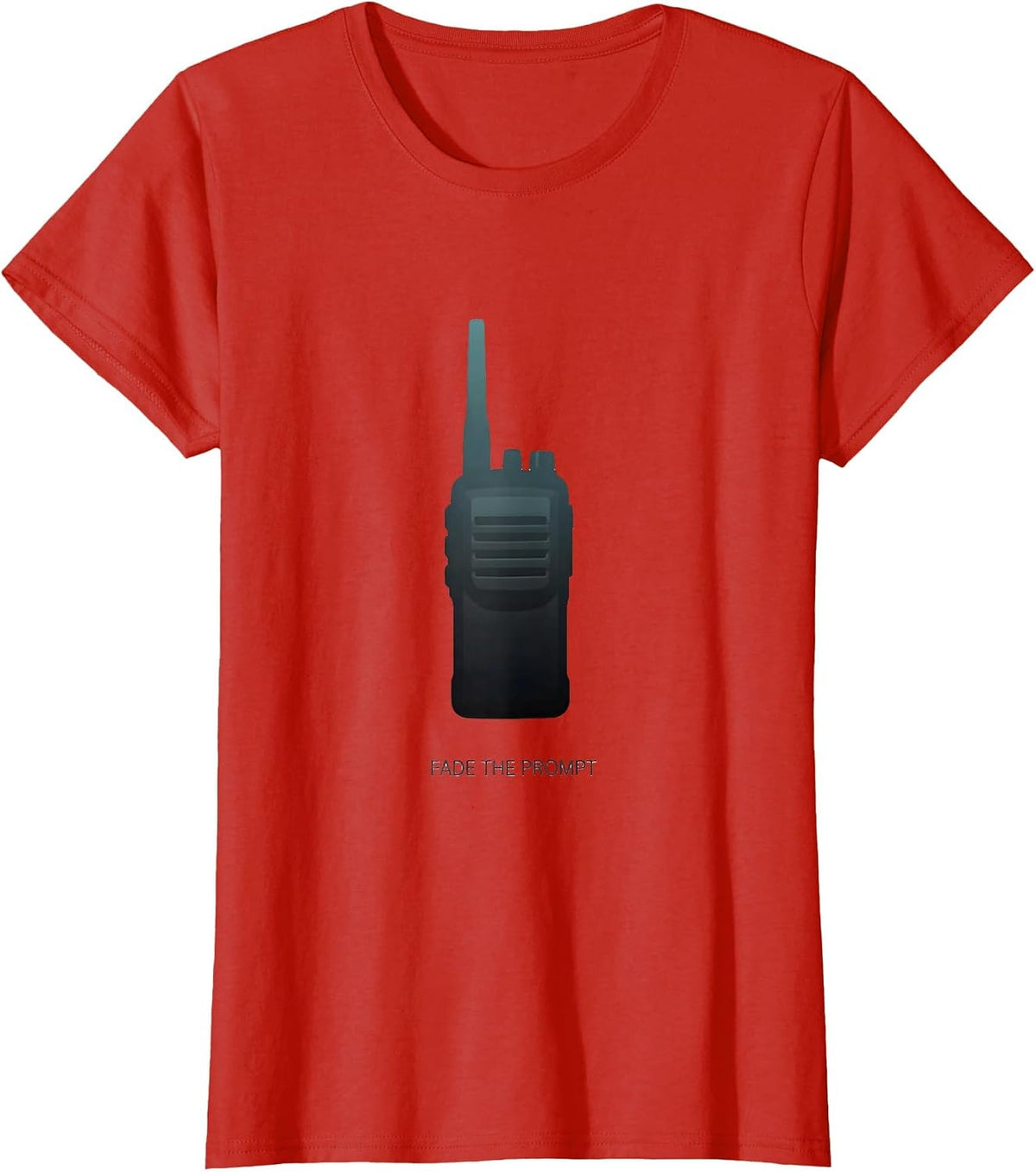 Fade The Prompt Minimalist Special Education Teacher Humor T-Shirt - Red