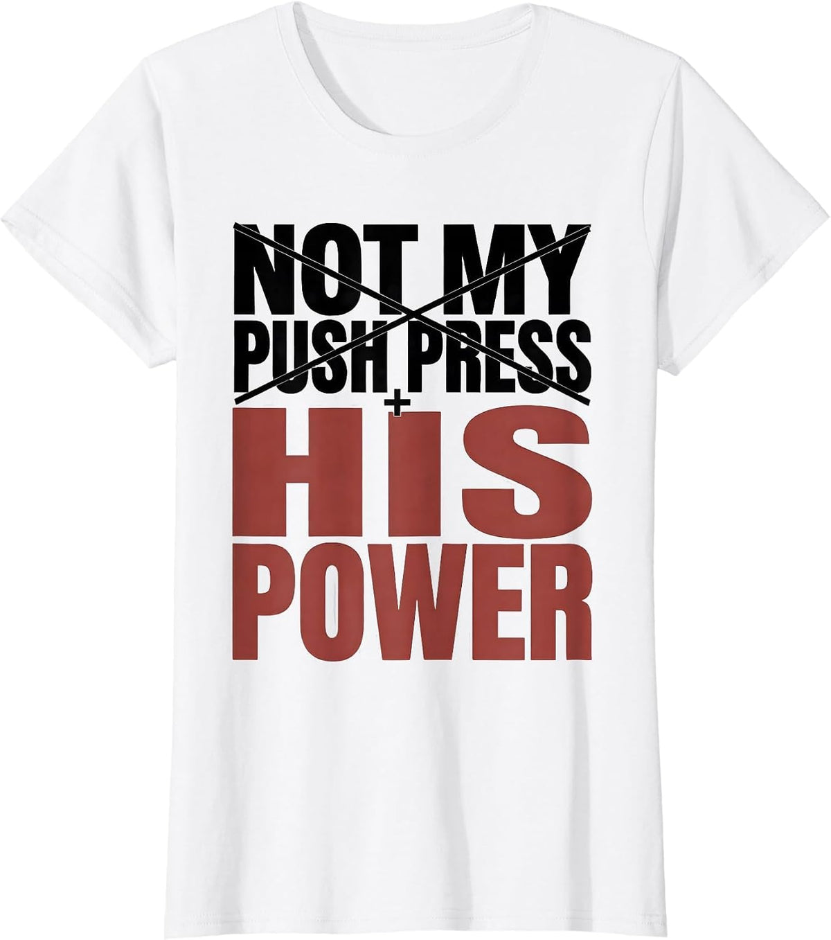 Not My Push Press His Power Christian Gym Medieval Knight T-Shirt - White