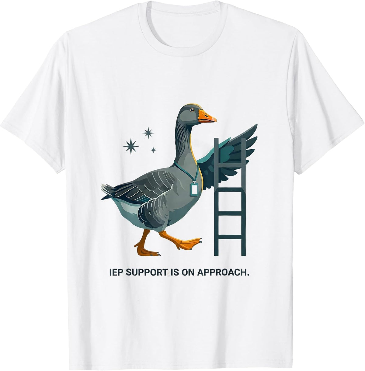 IEP Support Is On Approach Funny Special Education Teacher T-Shirt - White