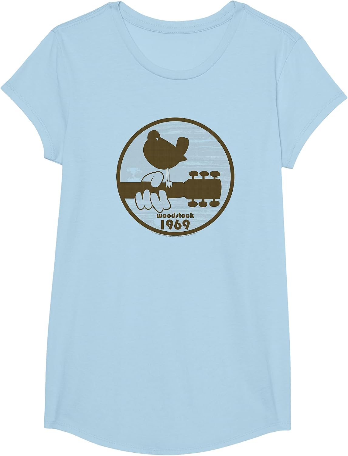 Woodstock - 1969 Bird Logo T-Shirt - Girls Baby Blue
