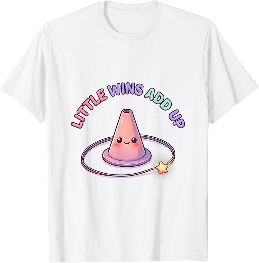 Men's Little Wins Add Up Cute Kawaii Occupational Therapy OT PT T-Shirt - White