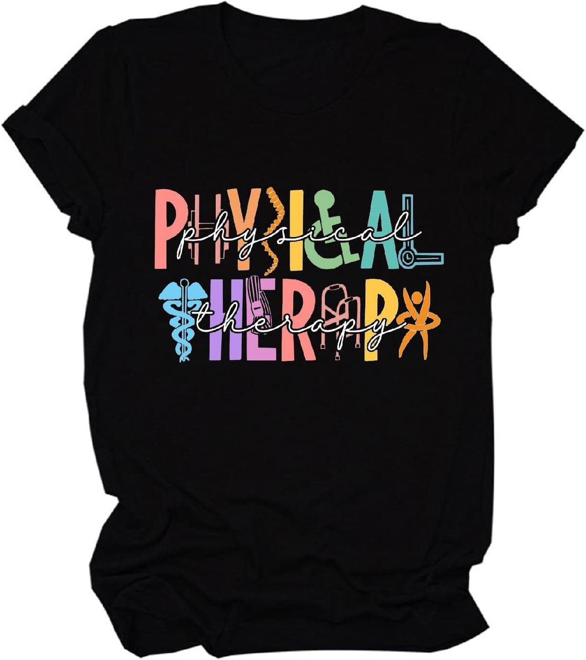 Physical Therapy Shirt Women Physical Therapist Graphic Tees Tops Pt Teacher T-Shirt Pediatric Physical Therapy Tshirt -