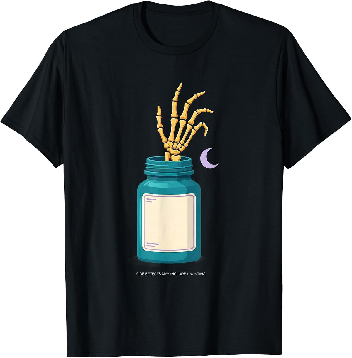 Men's Side Effects May Include Haunting Funny Pharmacy Tech T-Shirt - Black