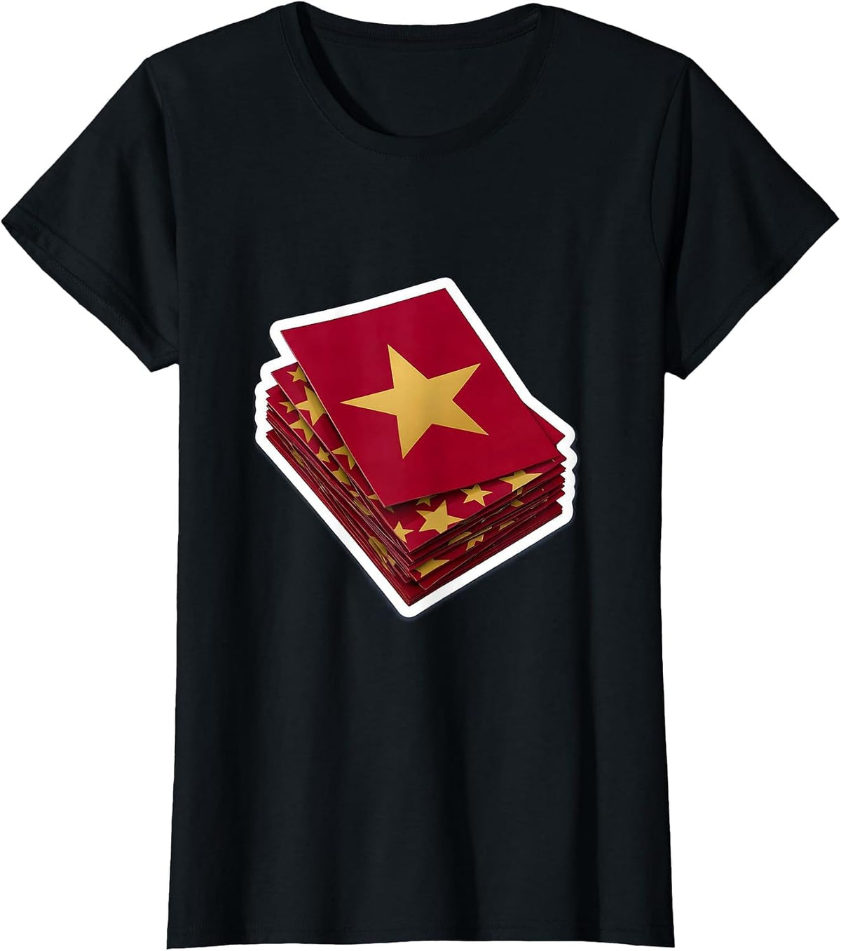 5th Grade Teacher Graded Papers Gold Stars Gift T-Shirt - Black