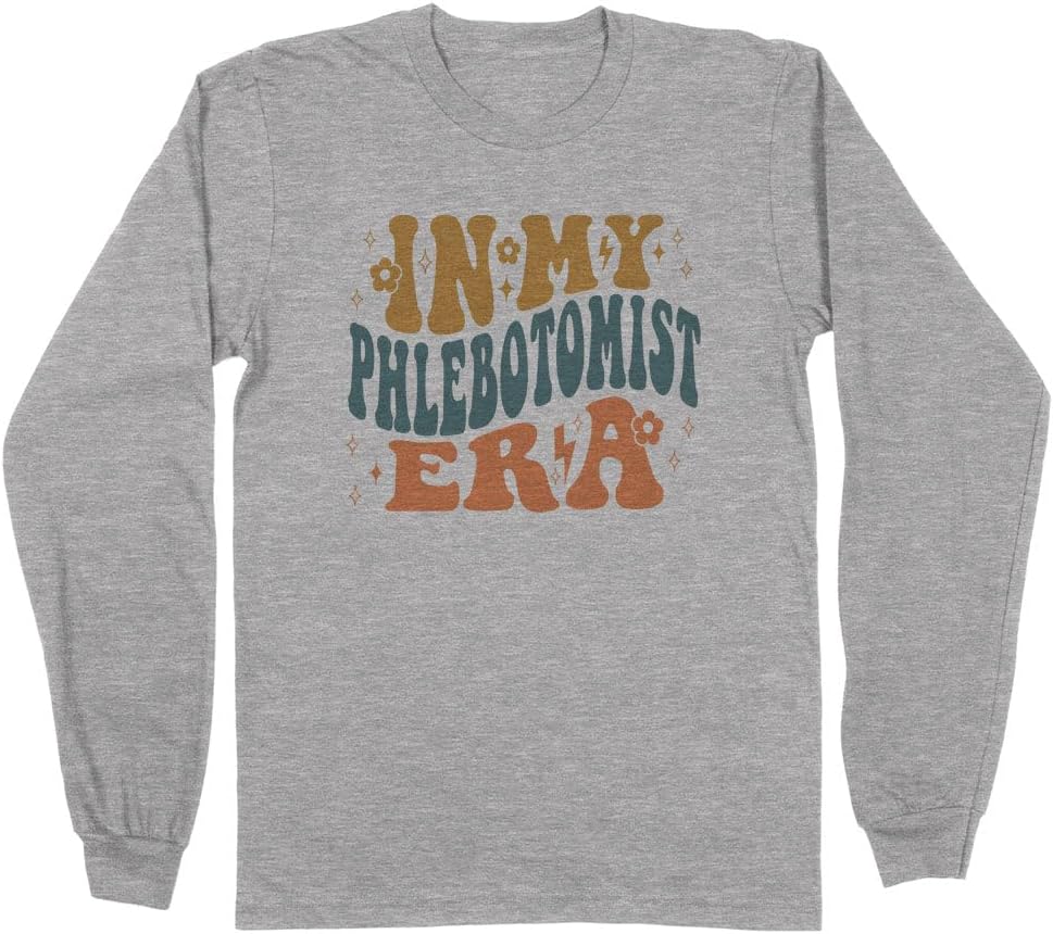 in My Phlebotomist Era Long Sleeve Shirt Unisex - Grey