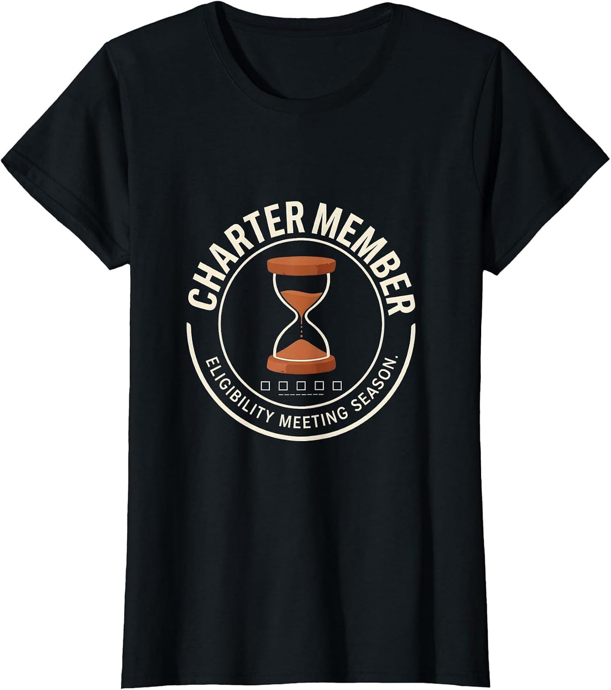 Charter Member, Eligibility Meeting Season Special Education T-Shirt - Black
