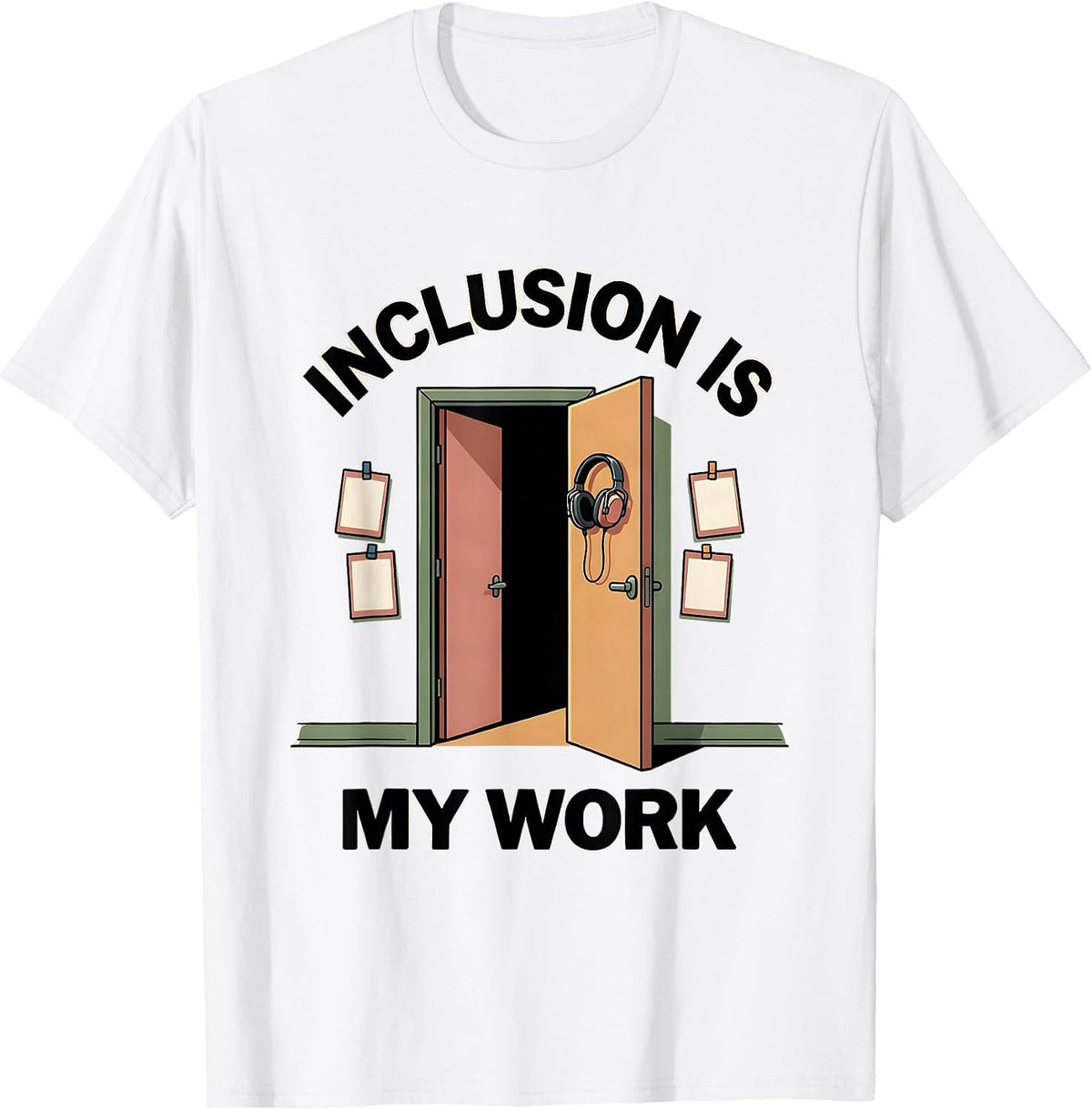 Men's Inclusion Is My Work Special Education Teacher Autism T-Shirt - White