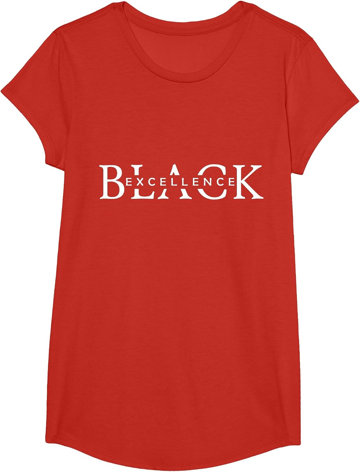Black Excellence Black Pride Power History Month T-Shirt - Girls Red