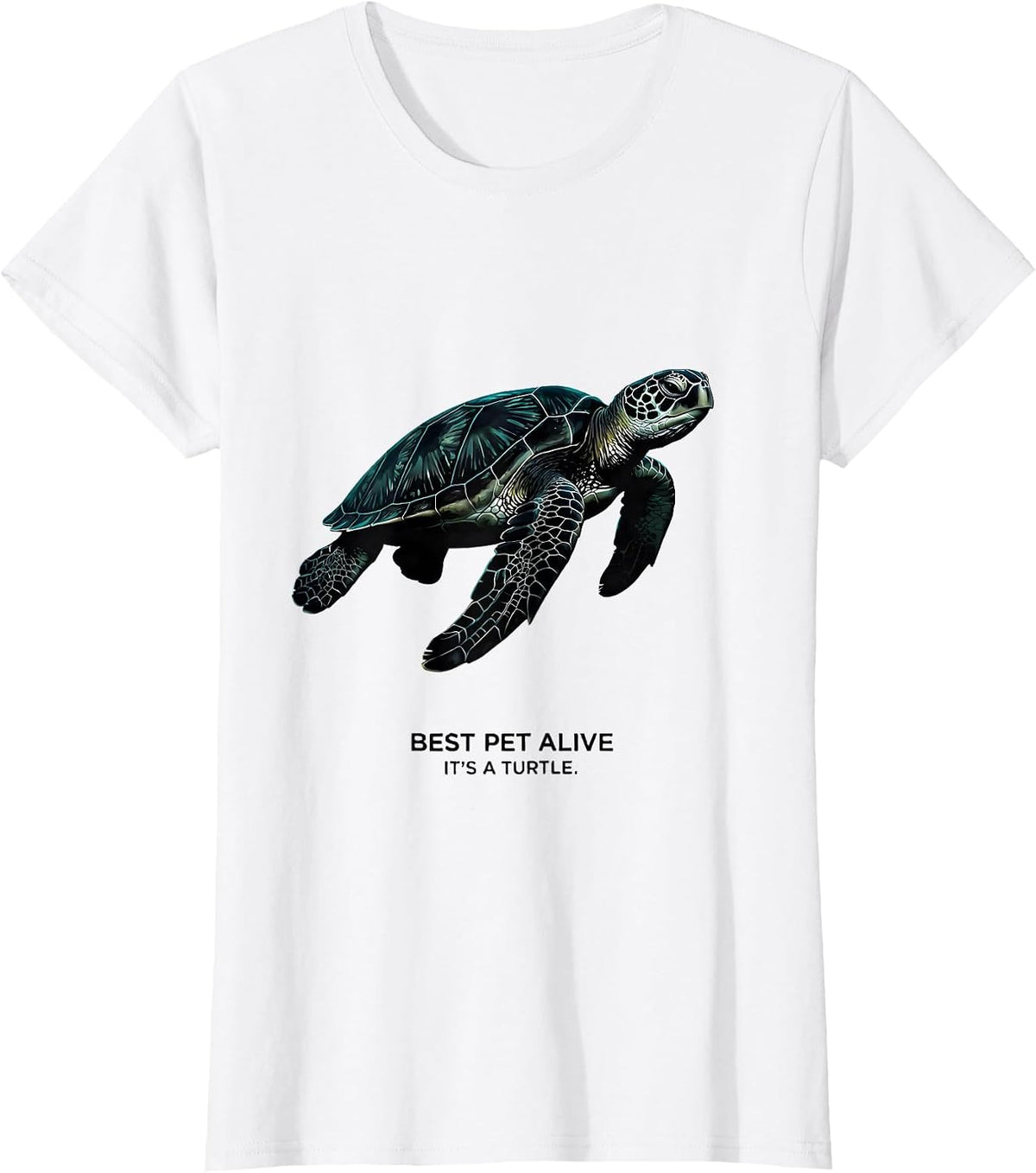 Best Pet Alive It's A Turtle Funny Turtle Lover Gift T-Shirt - White
