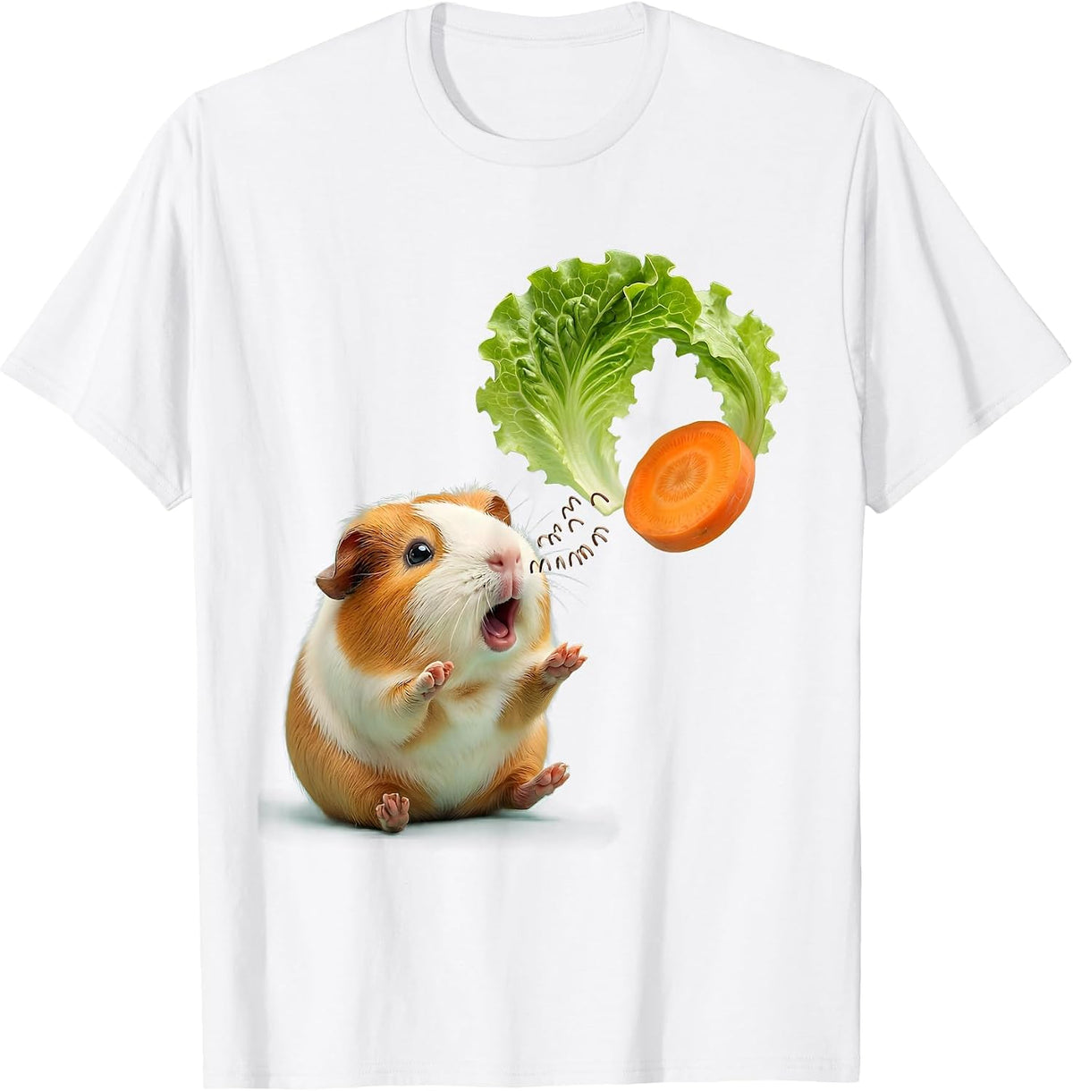 Men's Cute Kawaii Guinea Pig Pet Lover Humor T-Shirt - White