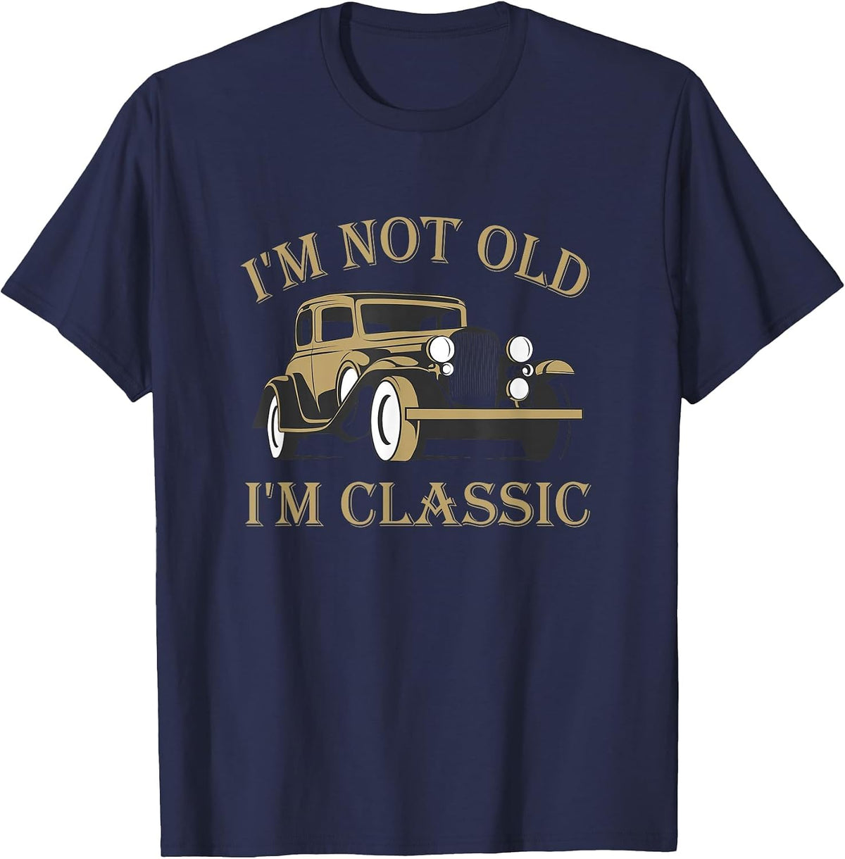 Retro Vintage Tee T-Shirt - Navy Blue