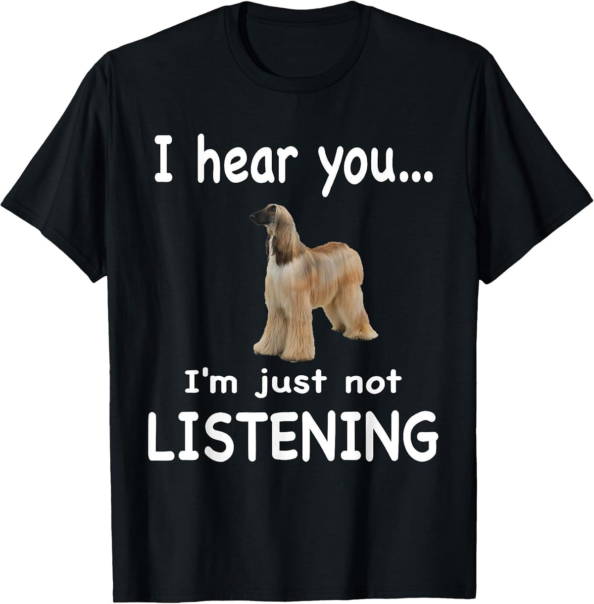 Afghan Hound Dog - Afghan Hound T-Shirt - Black