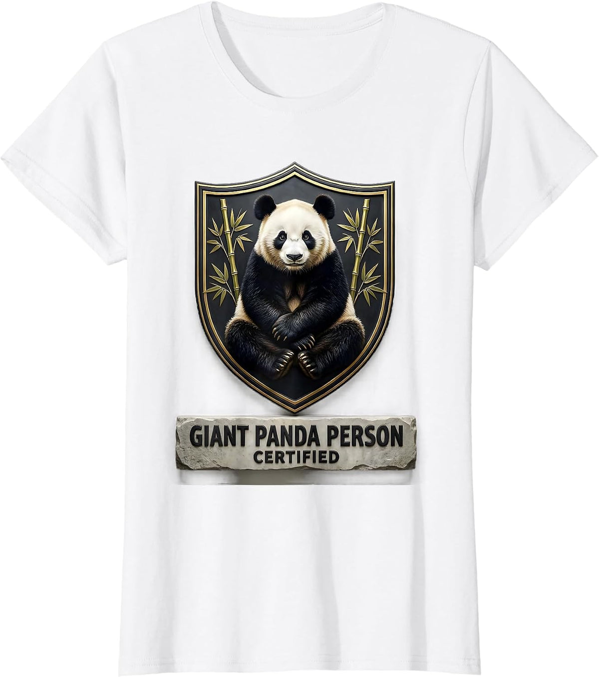 Giant Panda Person, Certified Cute Panda Lover Gift T-Shirt - White