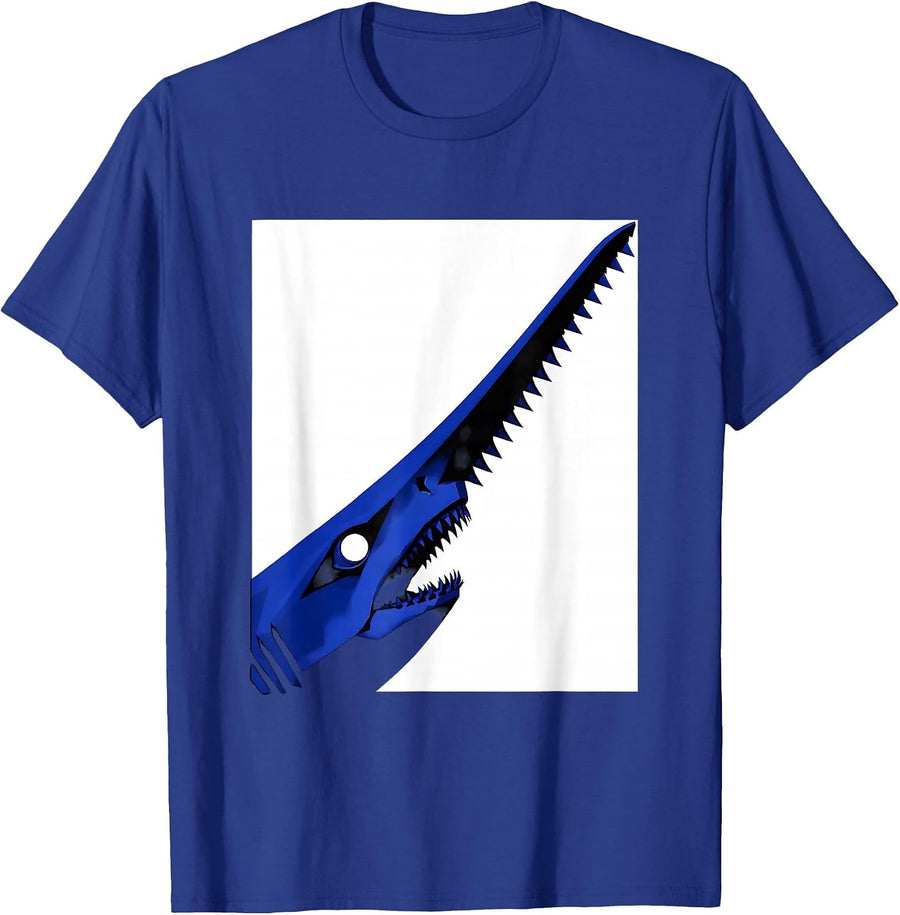 Sawshark Head Funny Shark Lover Ocean Animal Humor T-Shirt - Royal Blue
