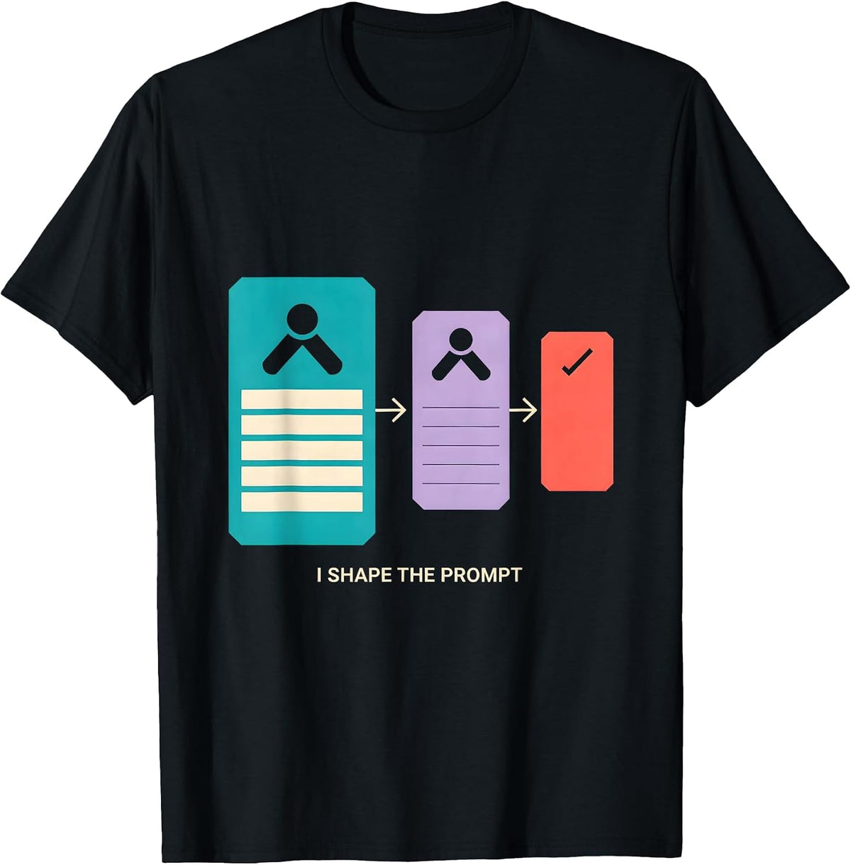 Men's I Shape The Prompt Funny Special Education Teacher SPED Aide T-Shirt - Black
