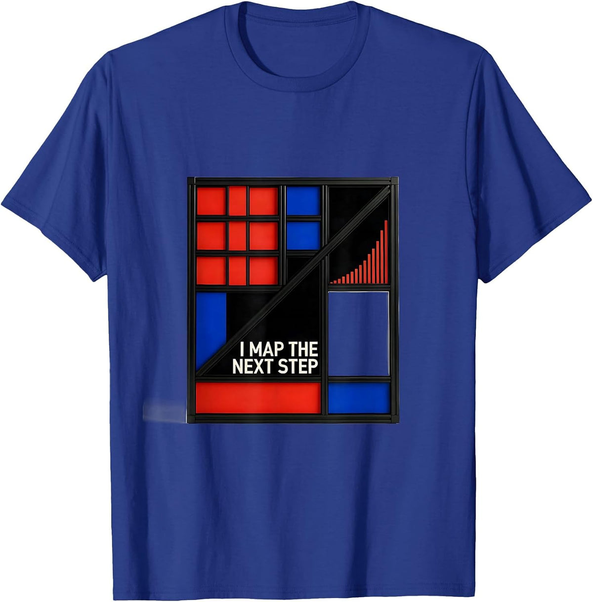I Map The Next Step Bauhaus Modernist Special Education T-Shirt - Royal Blue