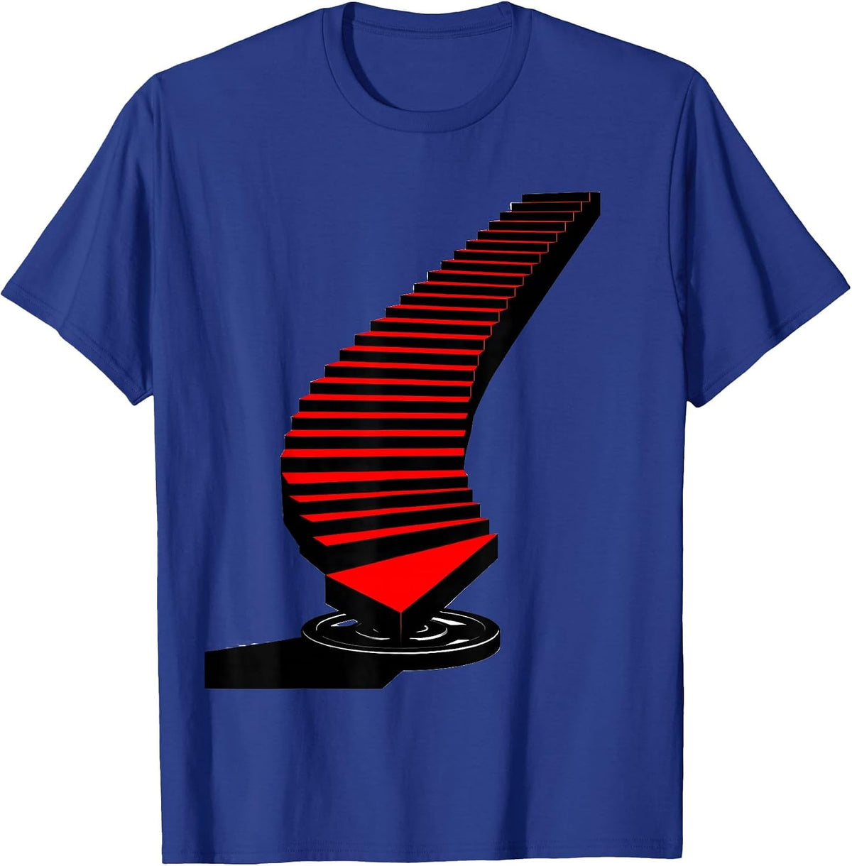 Stepped Barbell Stack Knight Gym Humor Weightlifter T-Shirt - Royal Blue