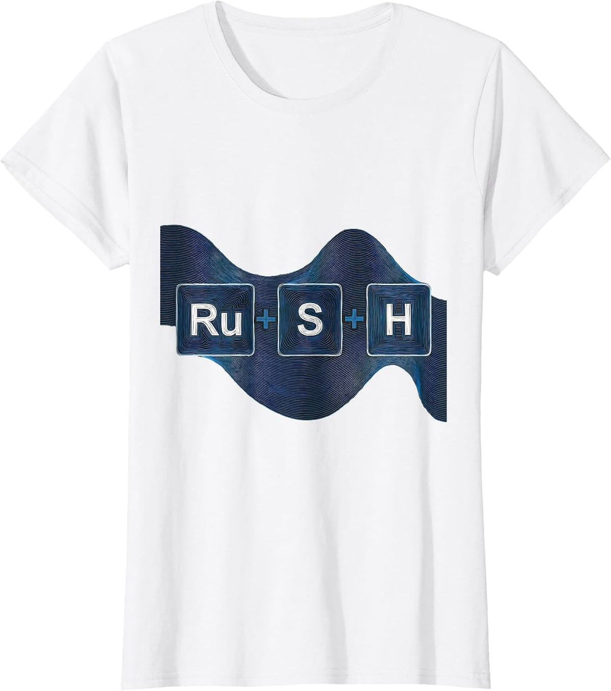 Ru-S-H Funny Chemistry Science Humor T-Shirt - White