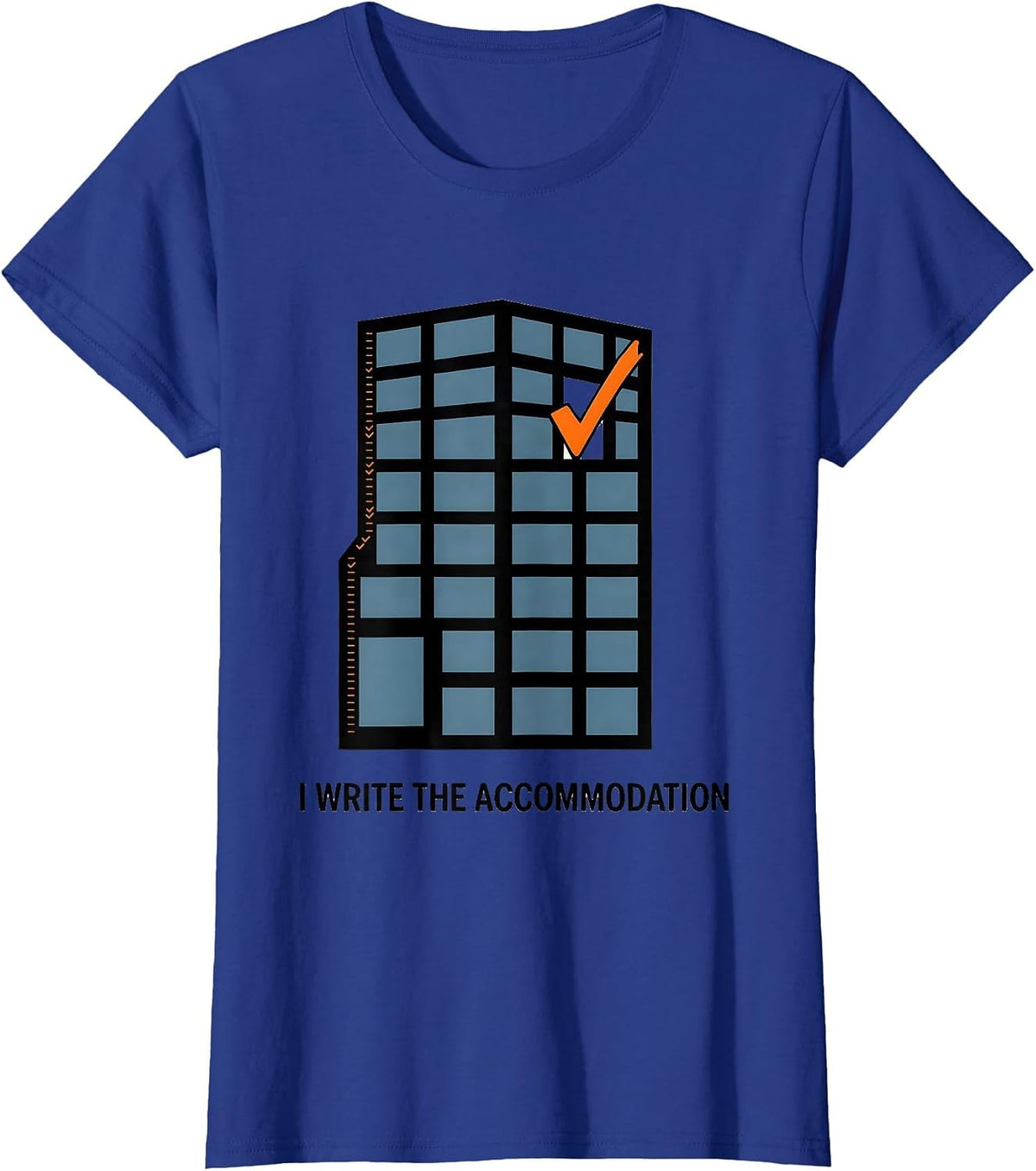 Women's I Write The Accommodation Special Education Teacher Sped T-Shirt - Royal Blue