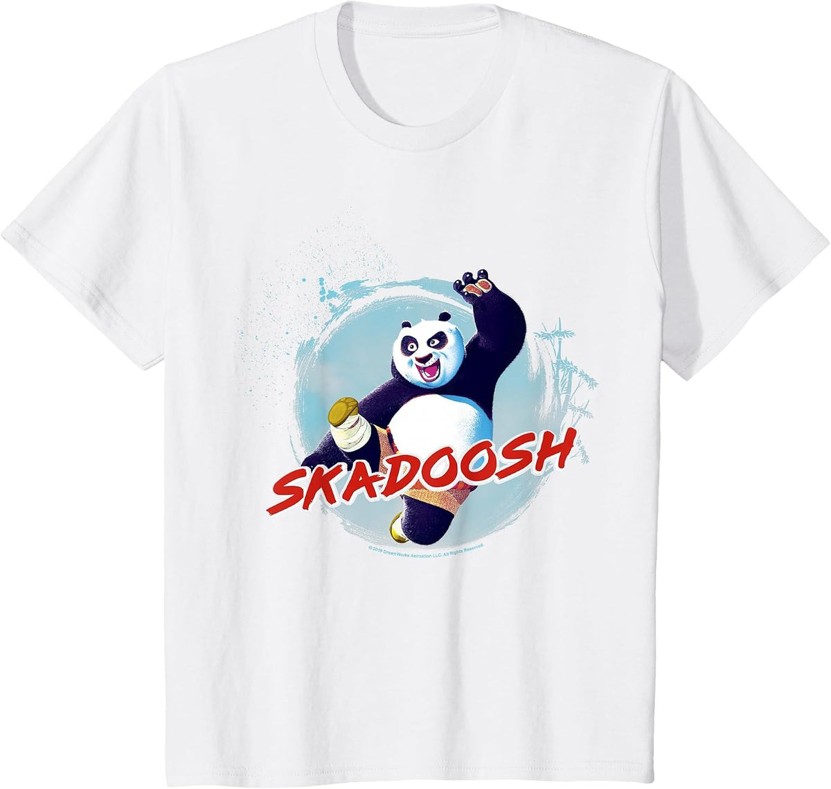 Kung Fu Panda Po Skadoosh Action Pose T-Shirt - White