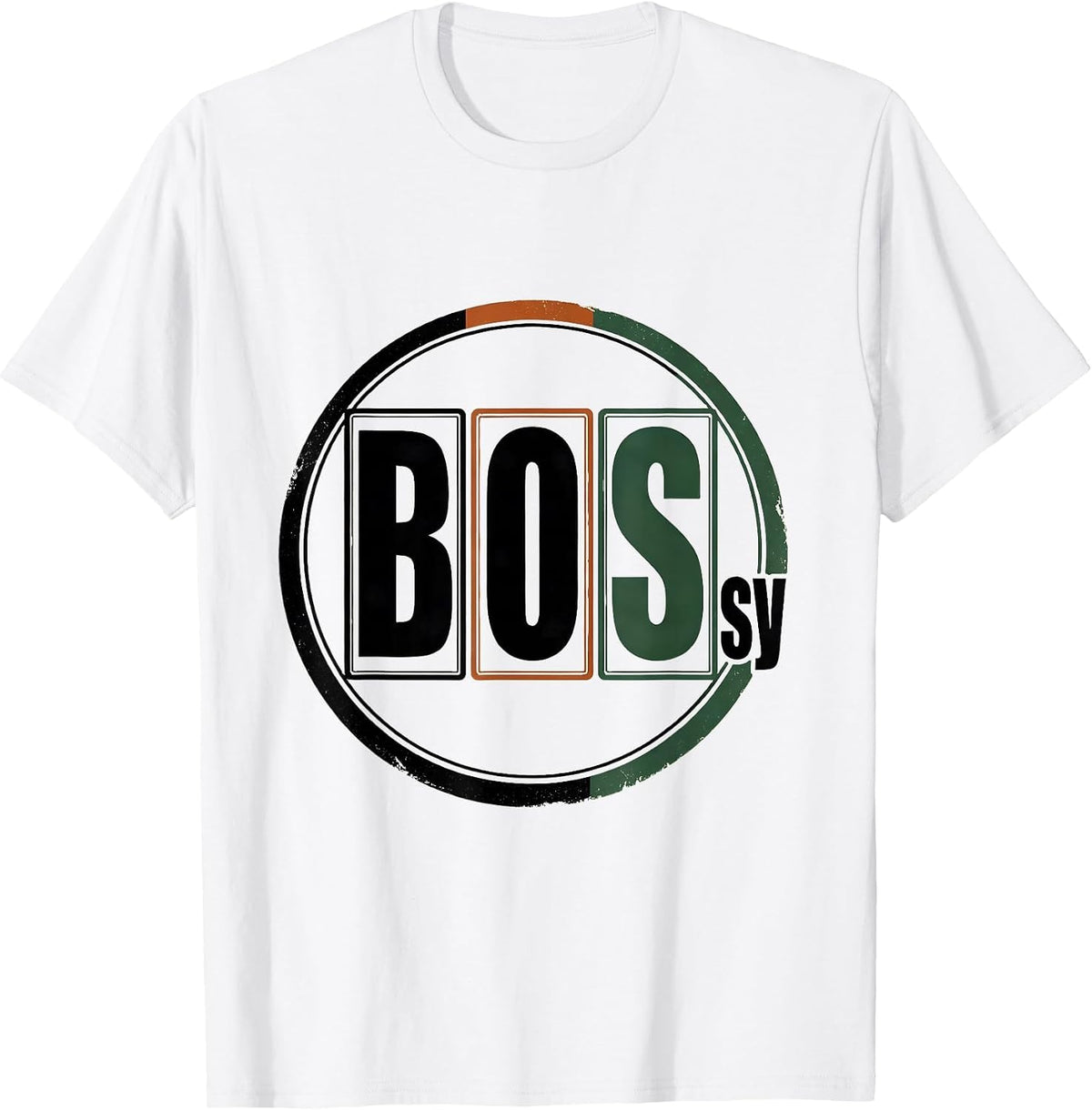 Men's BOSsy Vintage Funny Science Teacher Chemistry Nerd Gift T-Shirt - White