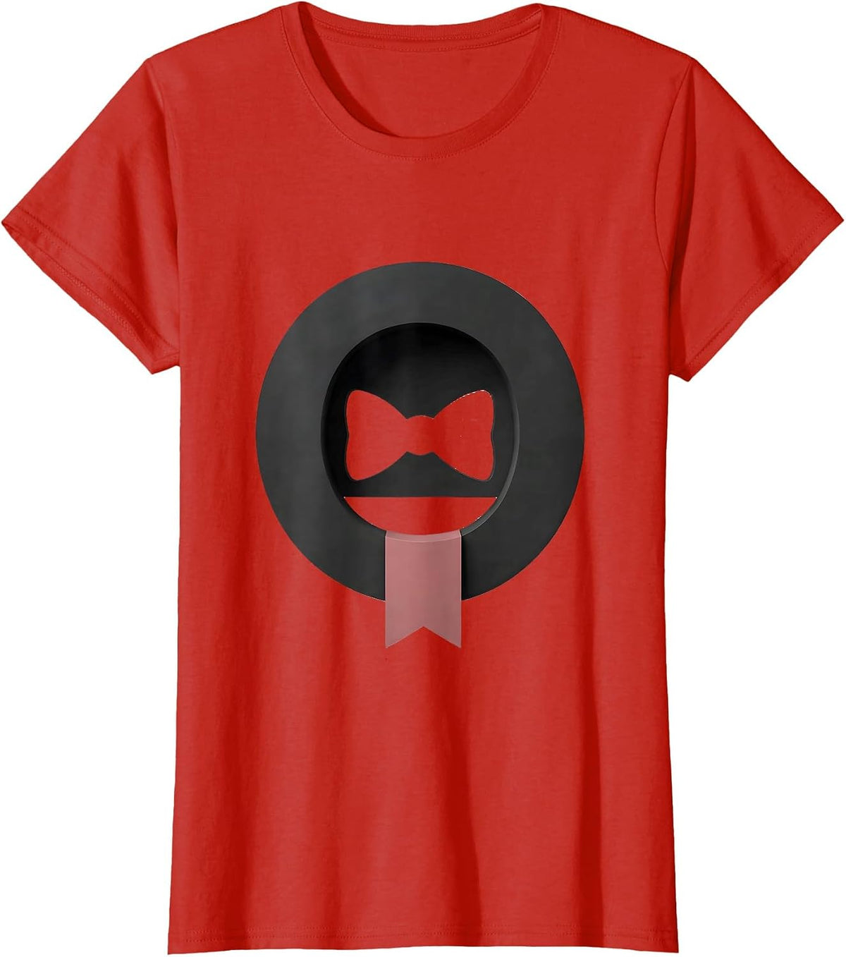 Number One Minimalist Bow Back to School Grade Identity T-Shirt - Red