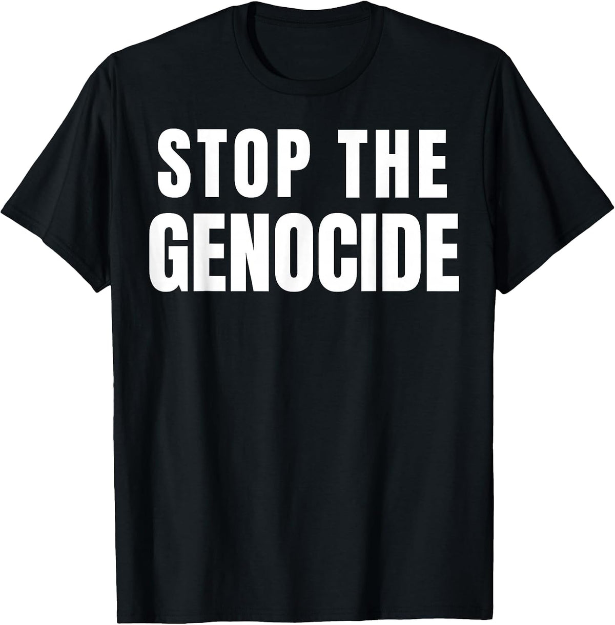 Stop The Genocide T-Shirt - Black