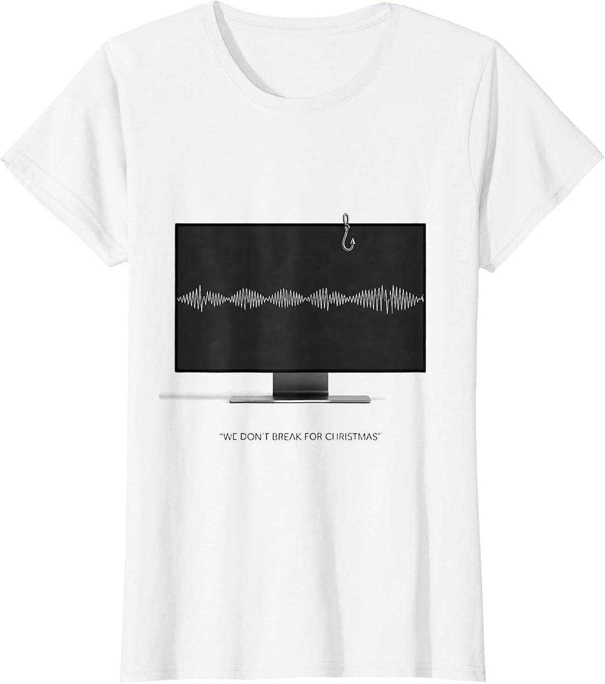 Women's We Don't Break For Christmas Funny Radiology Tech Christmas T-Shirt - White