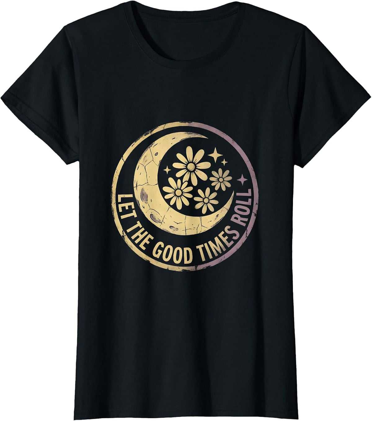 Let the Good Times Roll Mardi Gras Design T-Shirt - Black