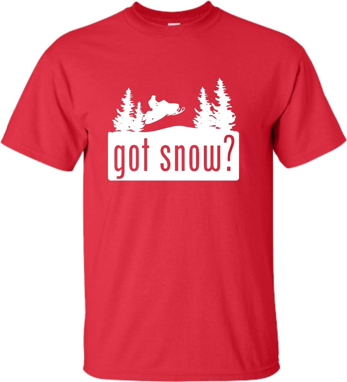 Go All Out Adult Got Snow Funny Snowmobile Lover T-Shirt - Red