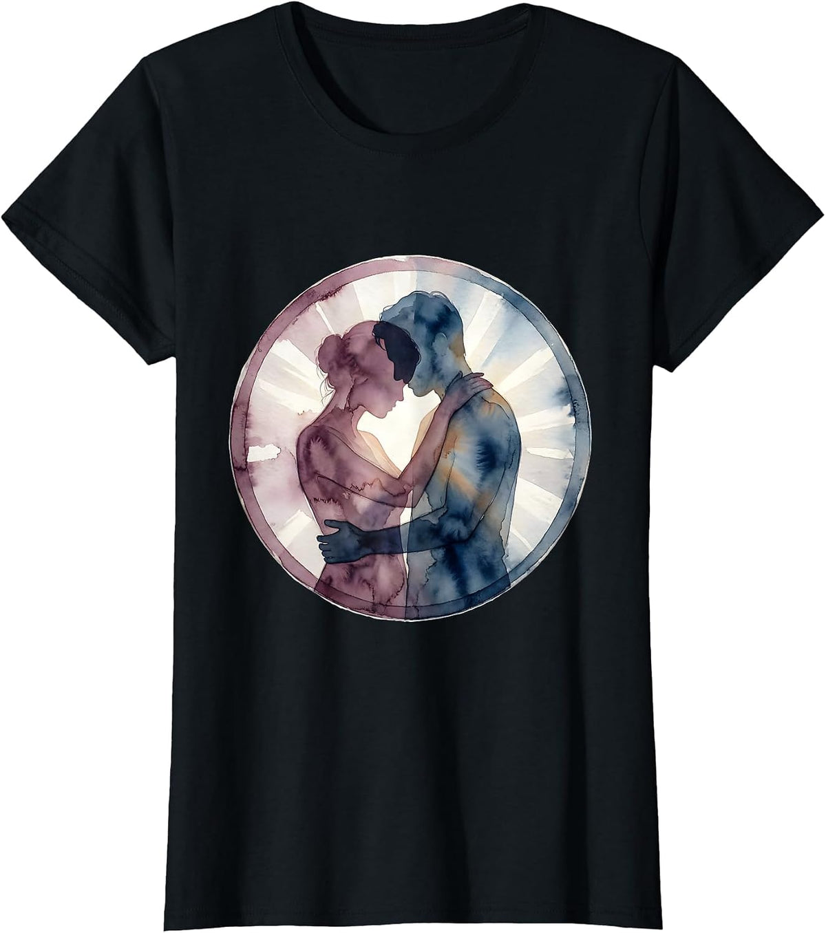Dear Person Behind Me Hug Shadow Graphic T-Shirt - Black