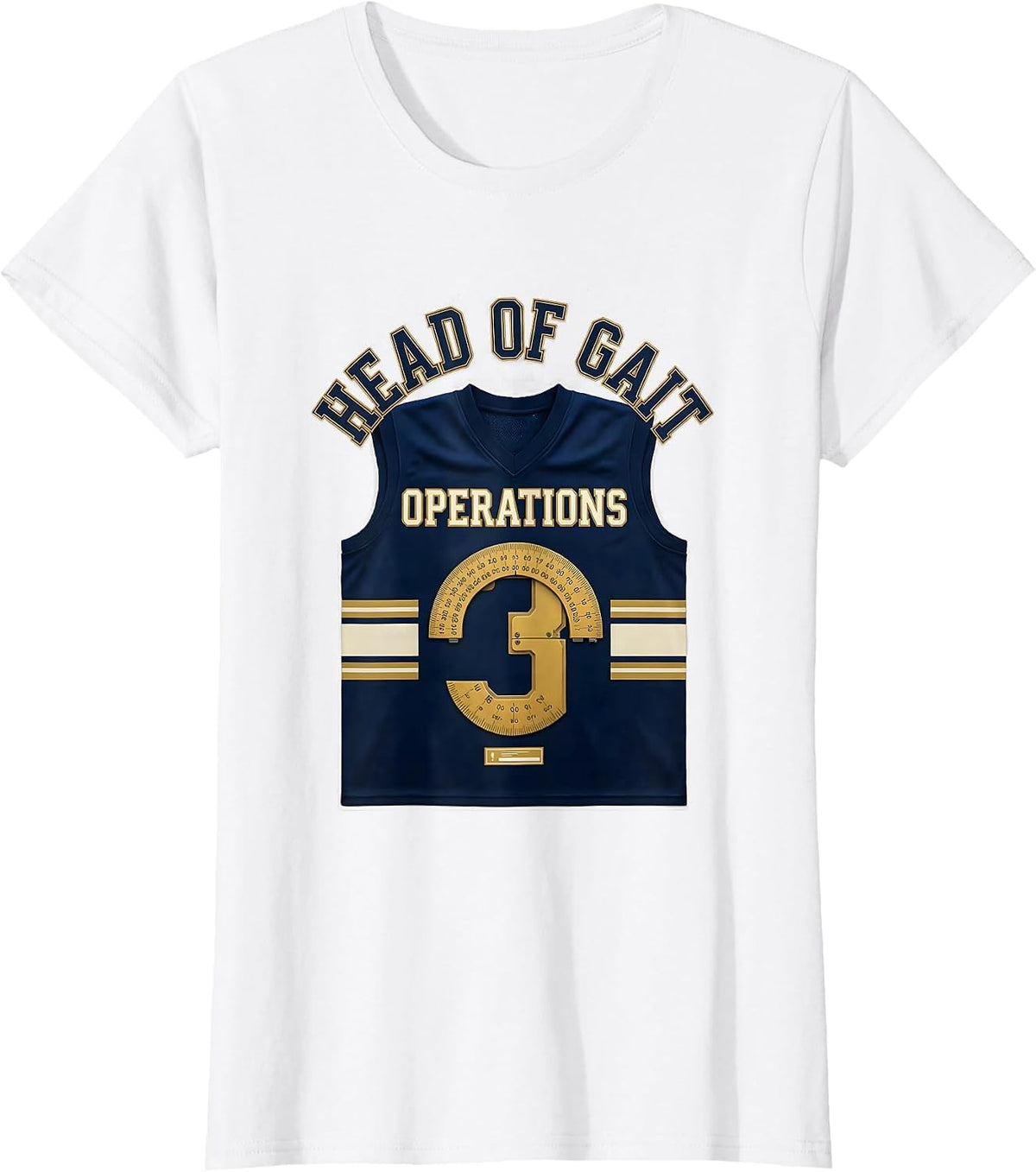 Head Of Gait Operations Sports Physical Therapist PT OT T-Shirt - White