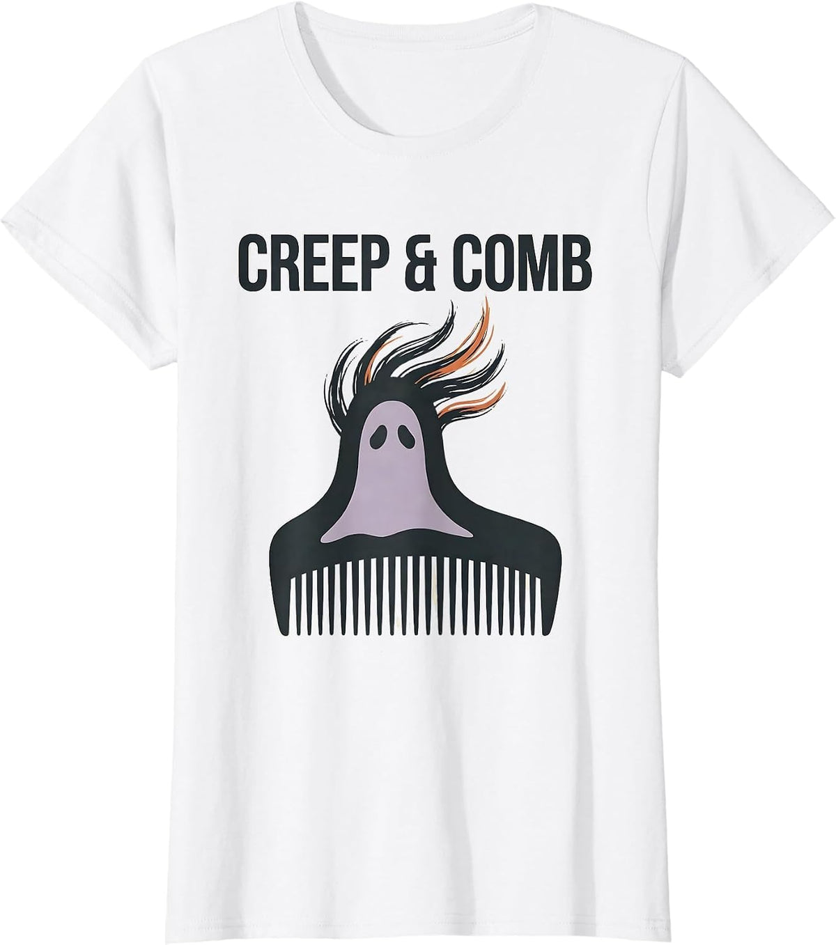 Creep & Comb Editorial Conceptual Halloween Skeleton T-Shirt - White