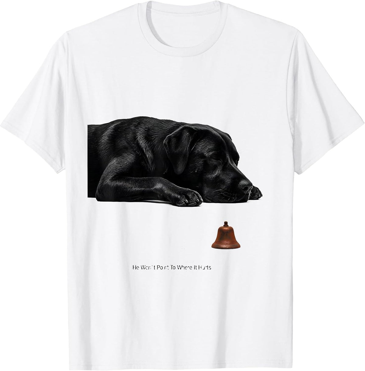 Men's He Won't Point To Where It Hurts Funny Veterinarian Vet Tech T-Shirt - White