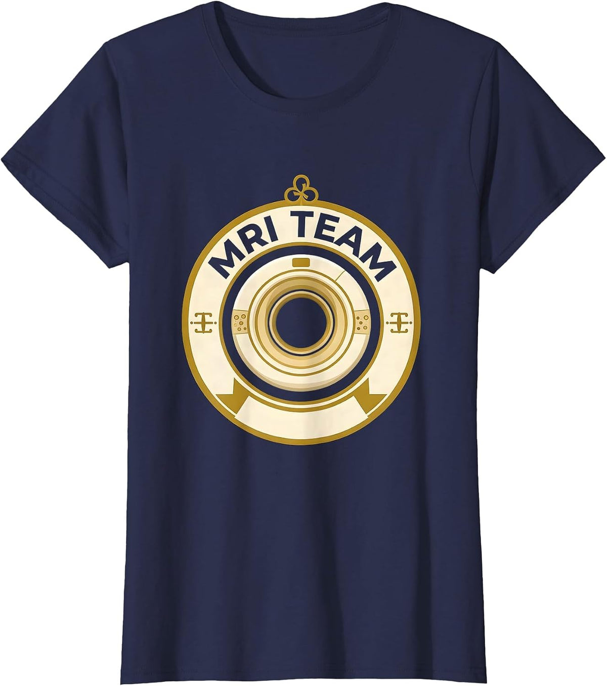 Women's MRI Team Radiology Tech Rad Tech X-Ray Healthcare Worker T-Shirt - Navy Blue