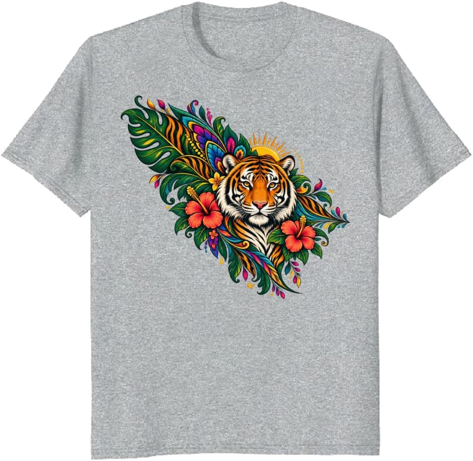 Wildflower Bear T-Shirt Berry Bramble Rustic Nature Lover Tee - S7