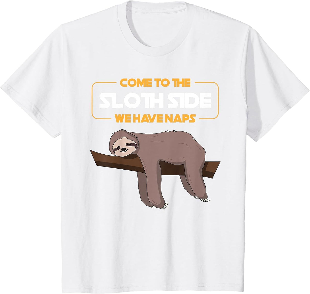 Come to The Sloth Side T-Shirt - Funny Sloth Pun T-Shirt - White