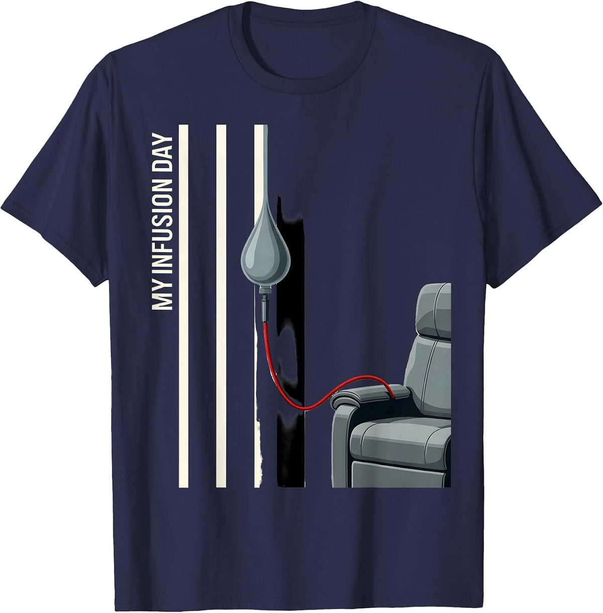 My Infusion Day Occupational Nurse Pride Comfort Wear T-Shirt - Navy Blue