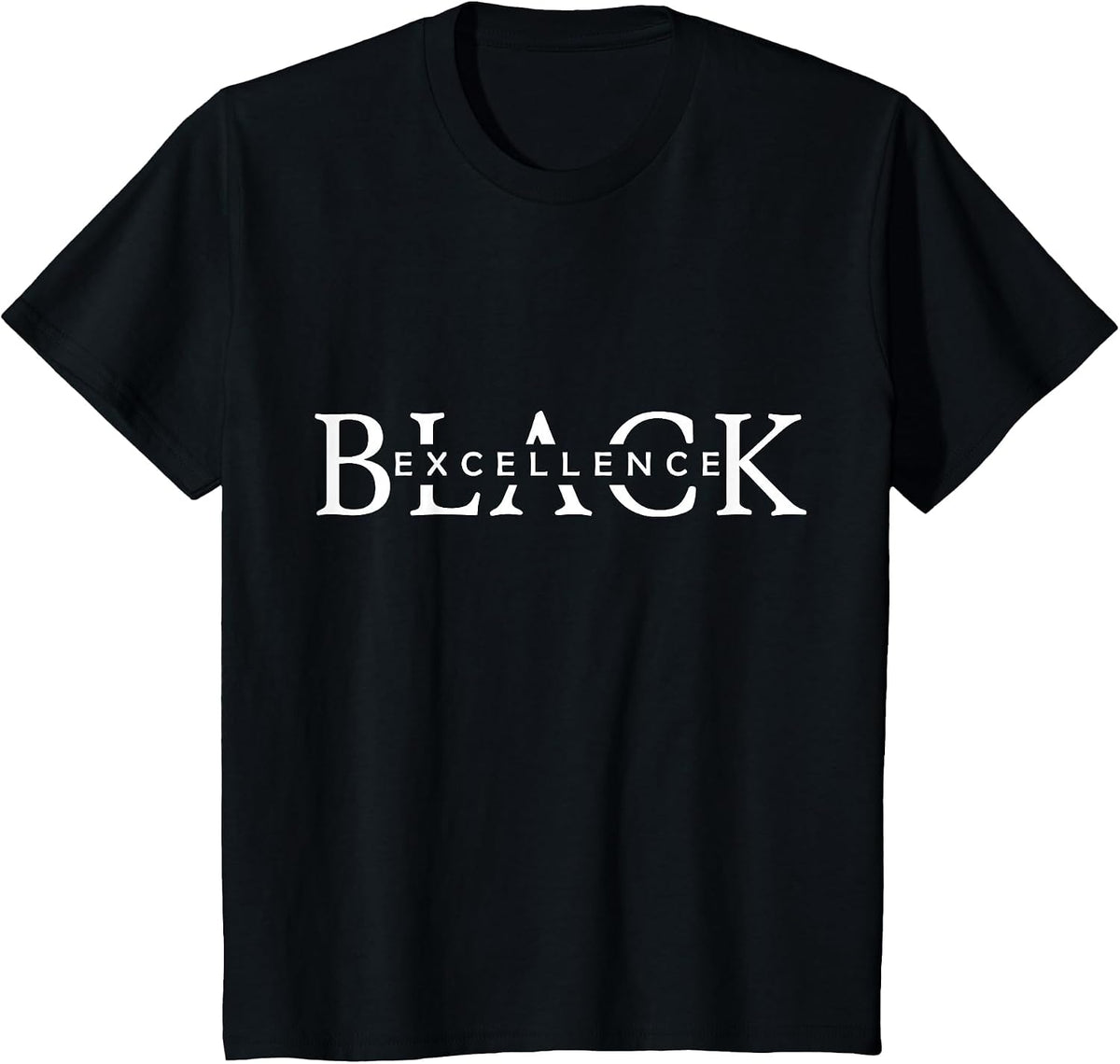 Black Excellence Black Pride Power History Month T-Shirt - Black
