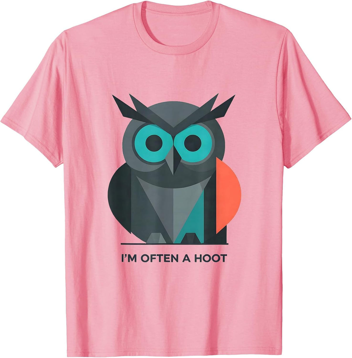 Men's I'm Often A Hoot Vintage Owl Bird Lover Humor Retro T-Shirt - Pink