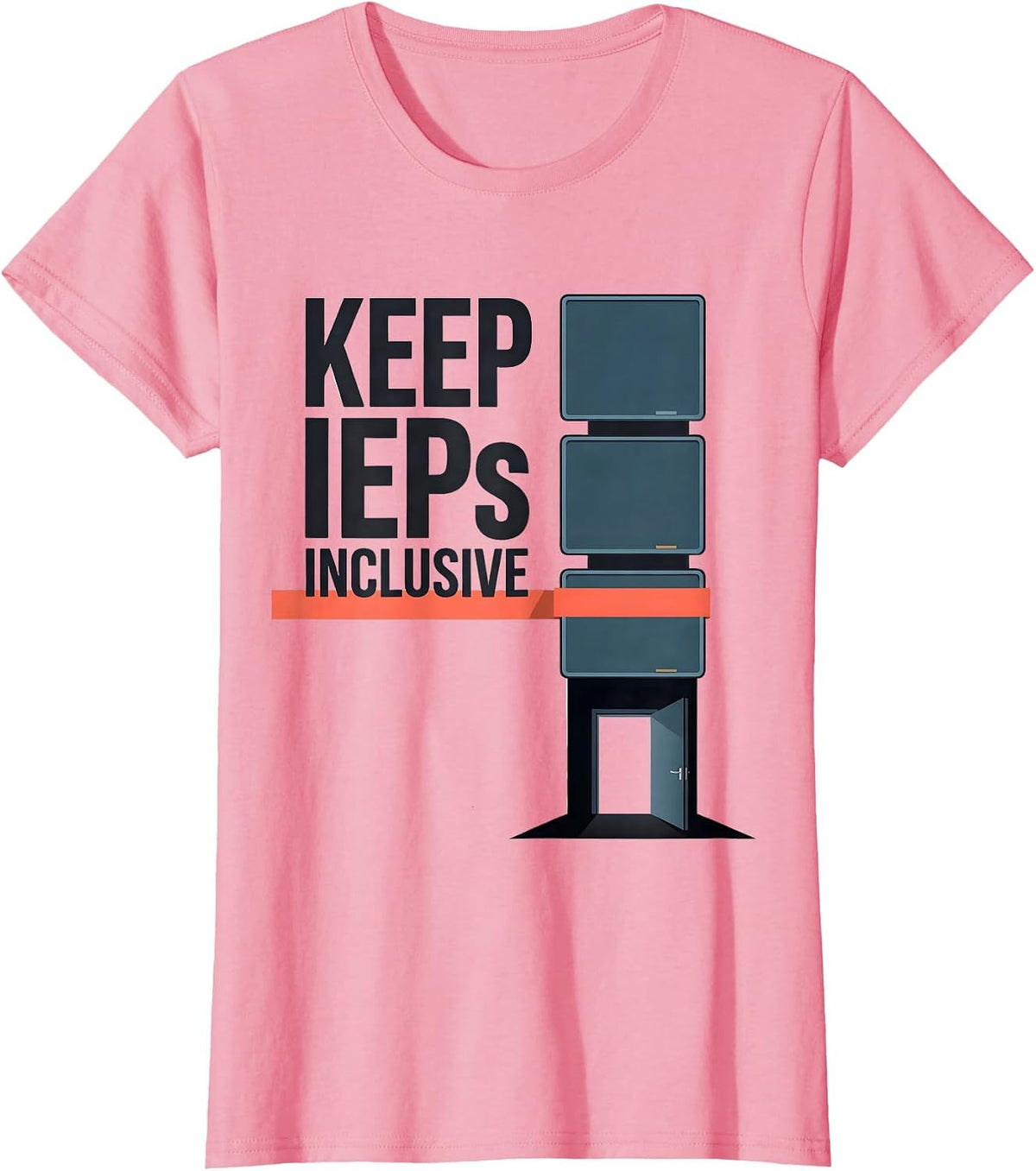 Women's Keep IEPs Inclusive Special Education Teacher Autism T-Shirt - Pink