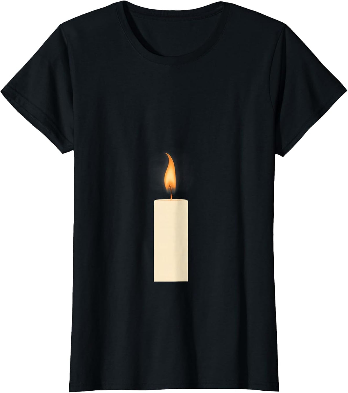 Single Candle Flame Suicide Prevention Awareness T-Shirt - Black
