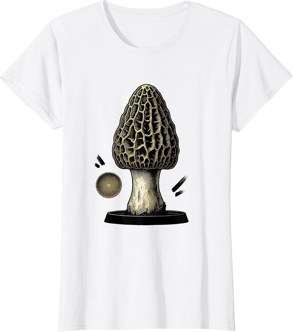 Morel Forager Funny Mushroom Lover Gift Humor T-Shirt - White