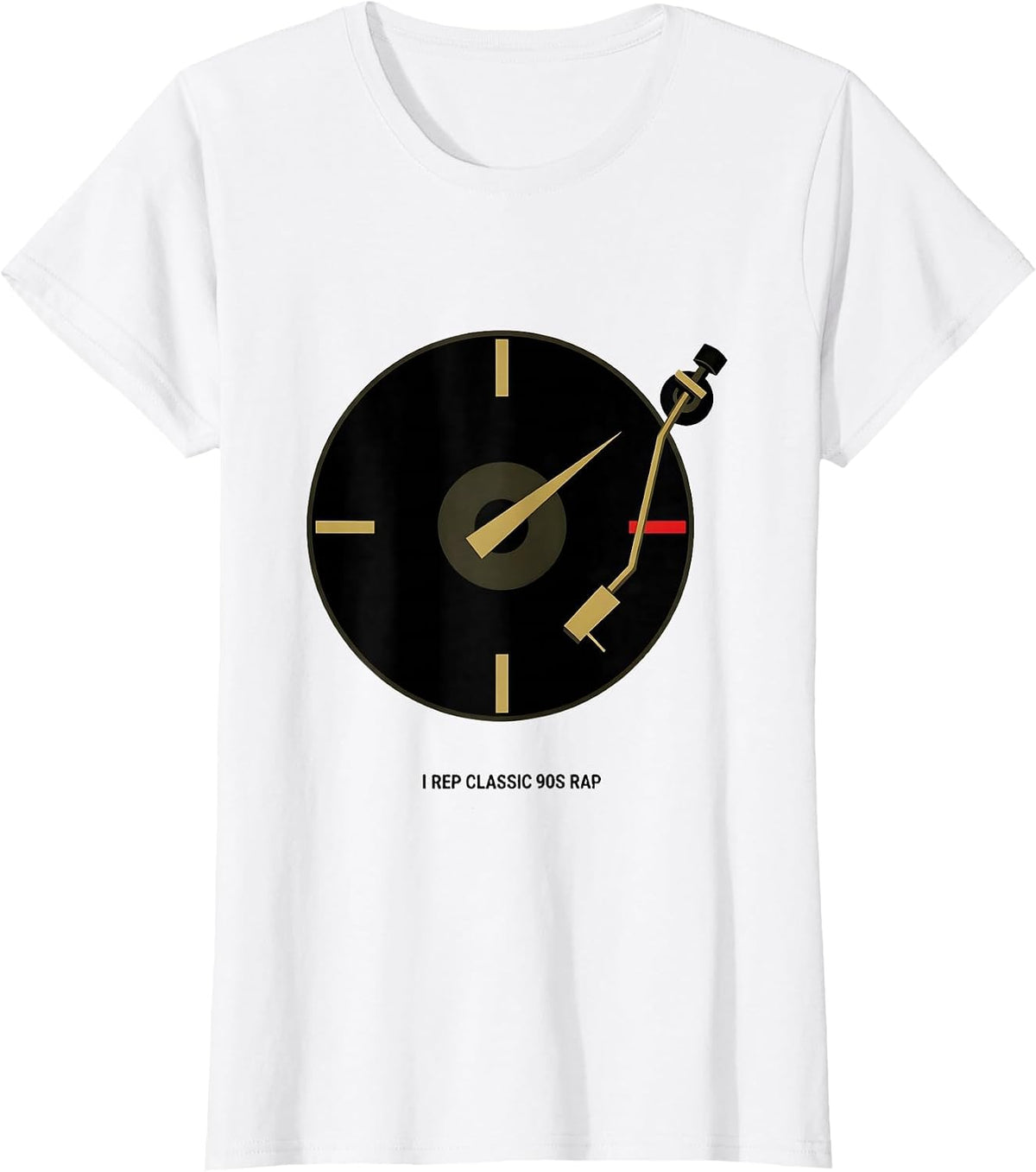 Women's I Rep Classic 90s Rap Urban Nostalgic Hip Hop Streetwear T-Shirt - White