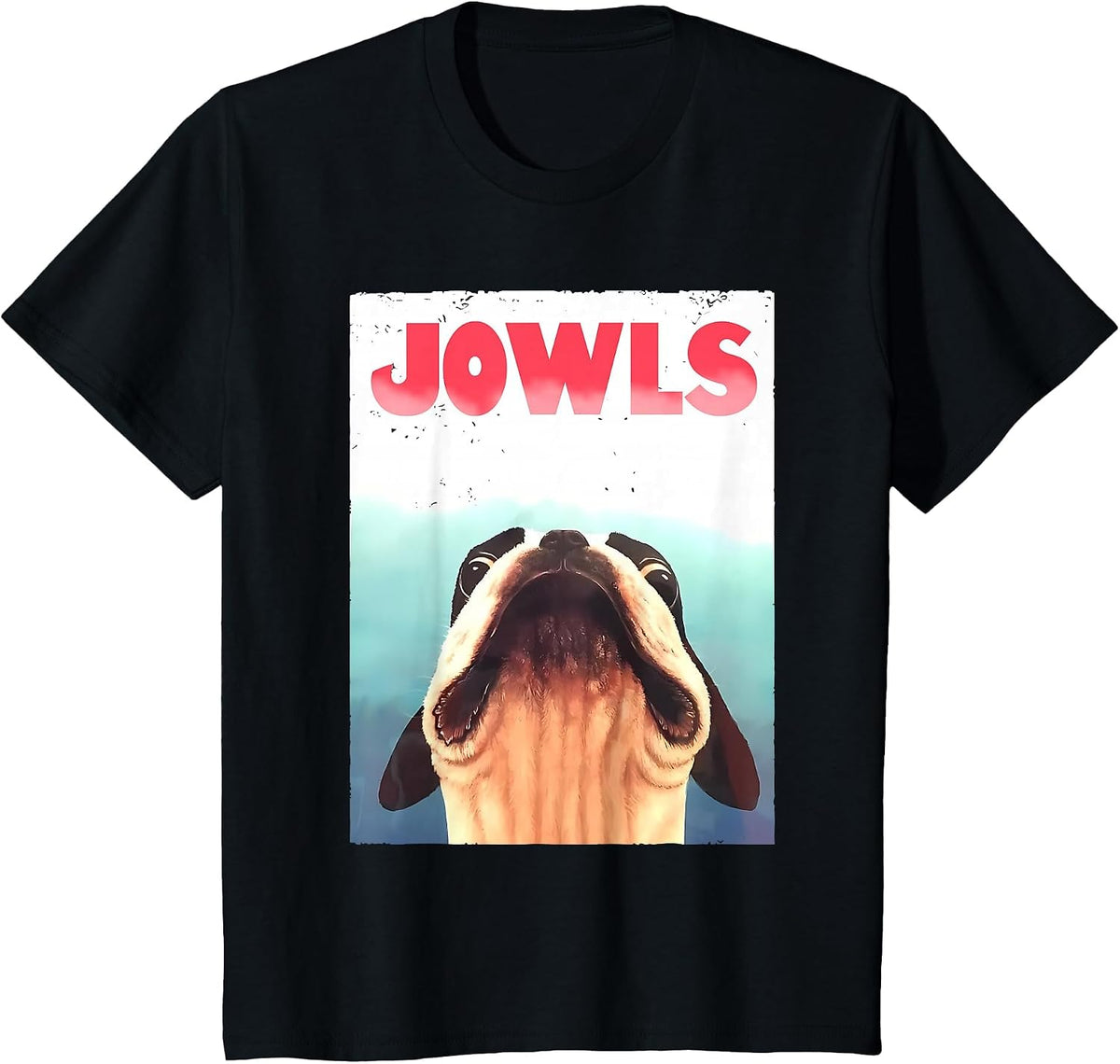Funny Boston Terriers Jowls Dog Mom, Dog Dad T-Shirt - Black